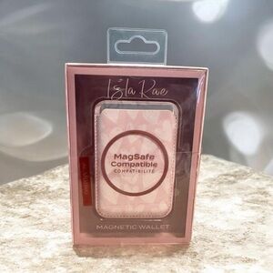 Pink MagSafe-Compatible Magnetic Wallet